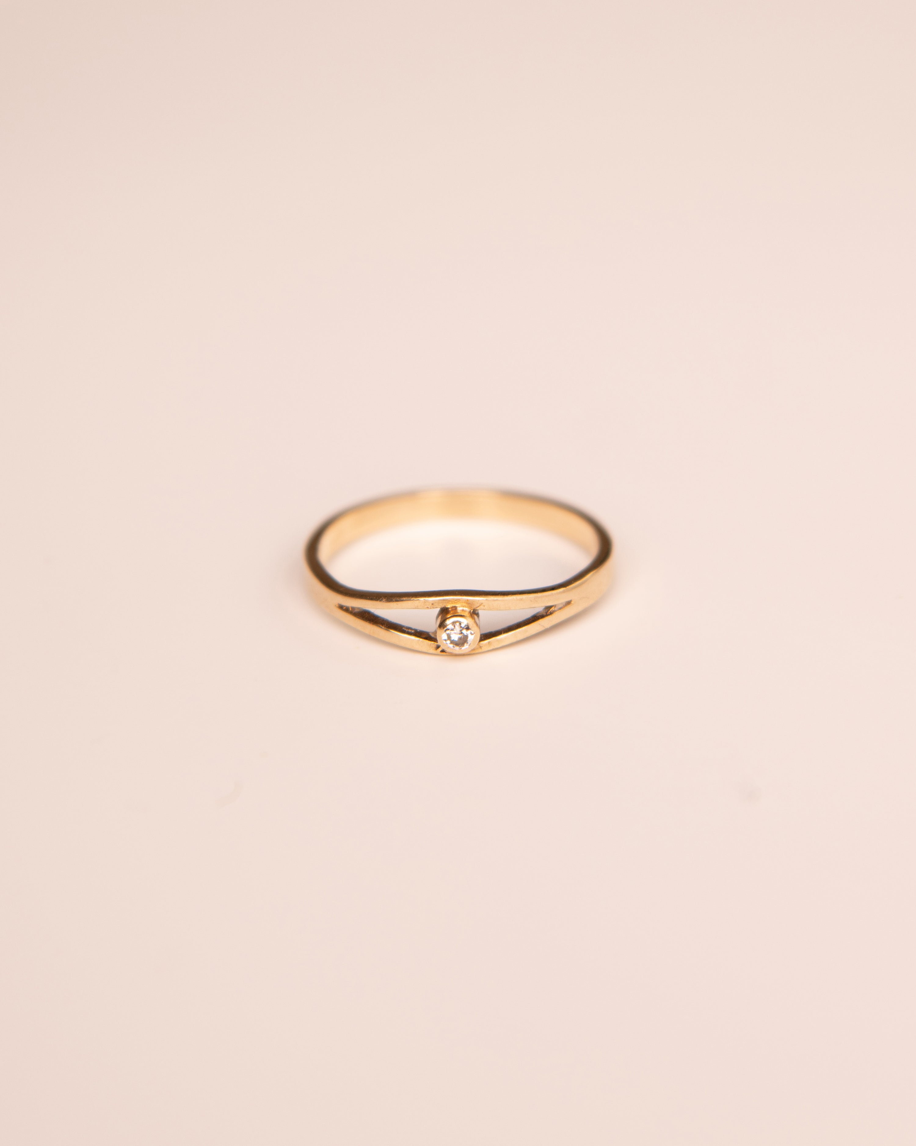 Image of Iris 9ct Gold Diamond Ring