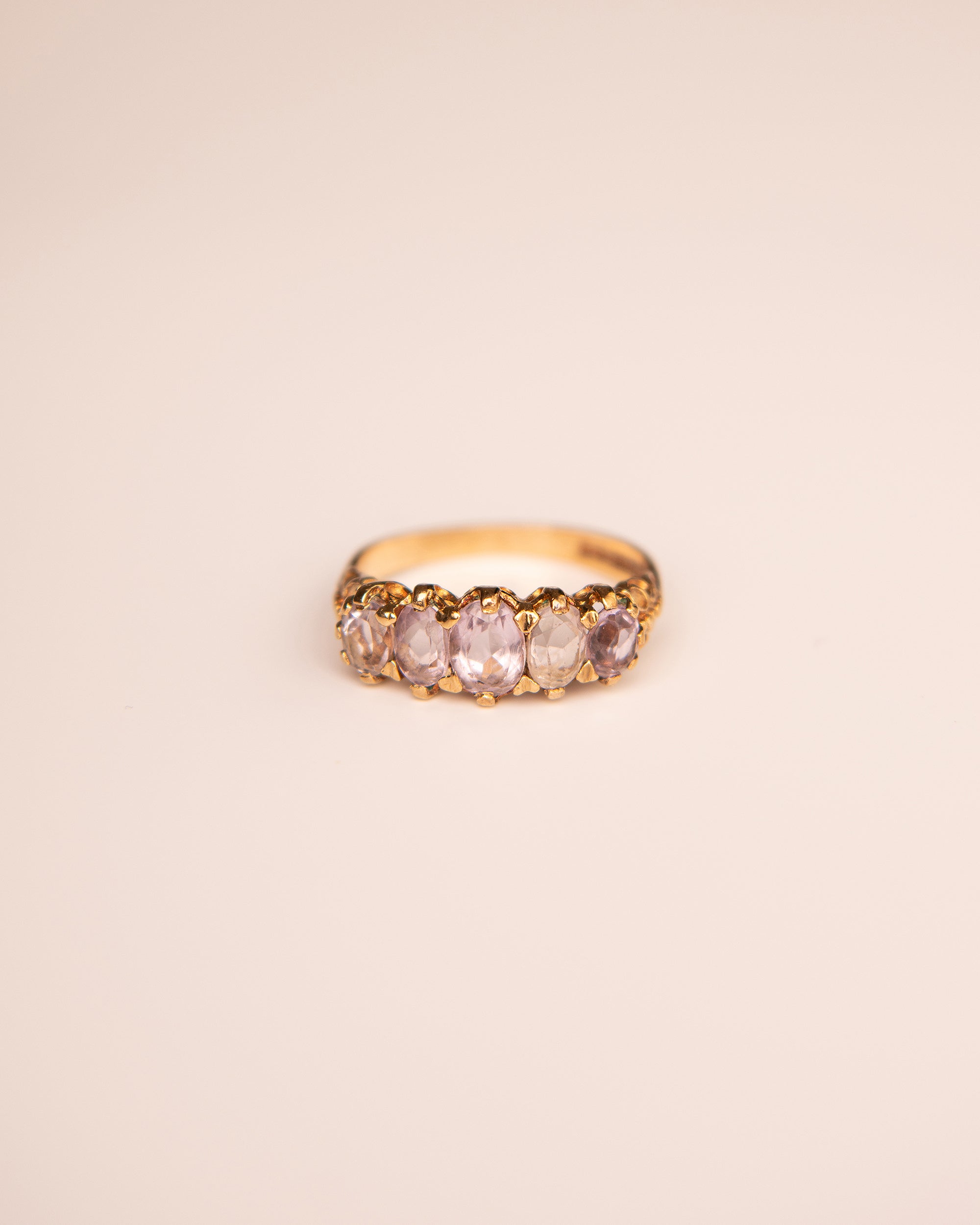 Image of Fearn 9ct Gold Vintage Kunzite Ring