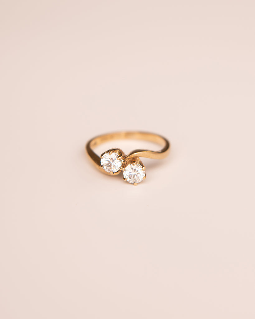 Maude 9ct Gold Vintage Crossover Ring