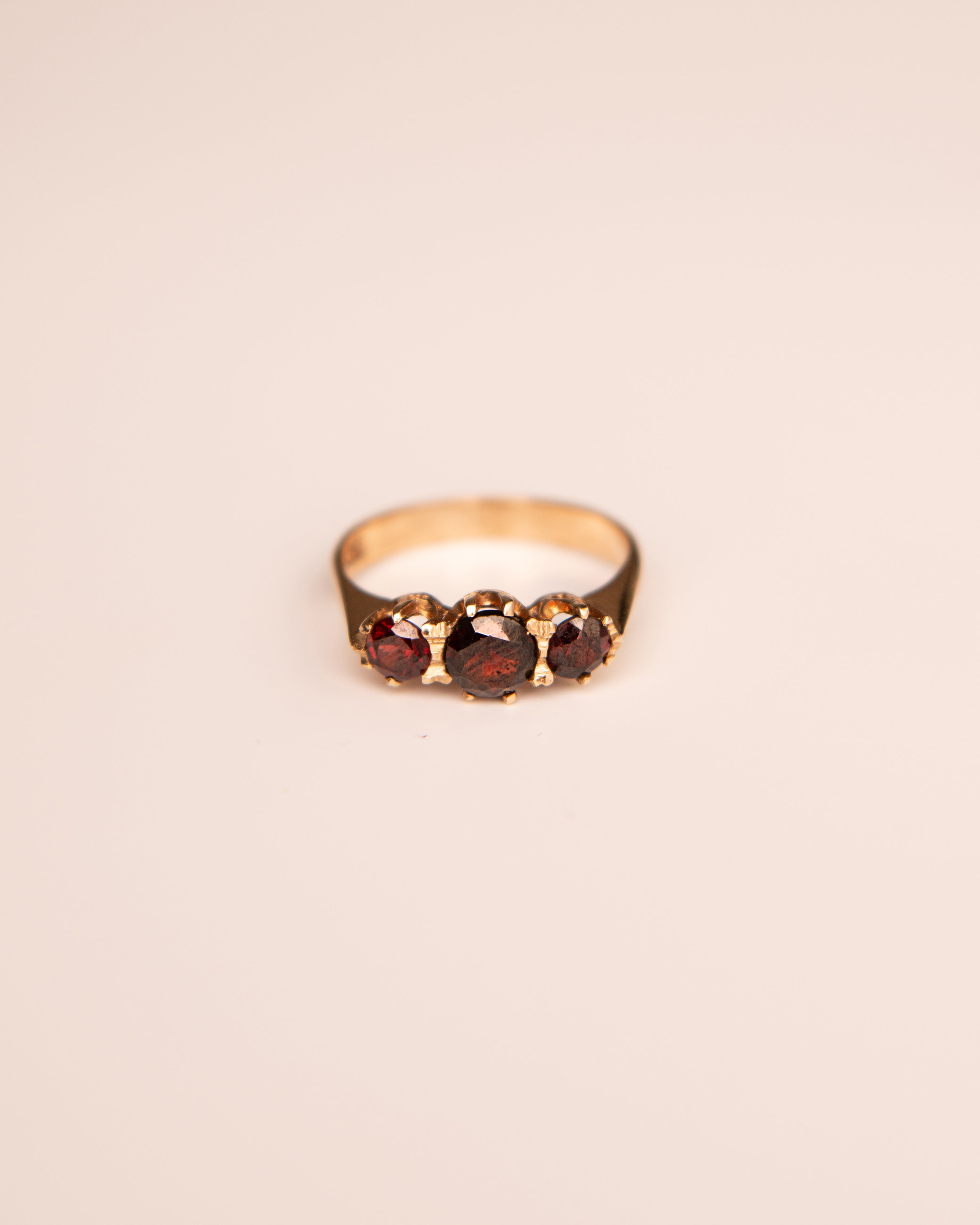 Elm 9ct Gold Garnet Ring
