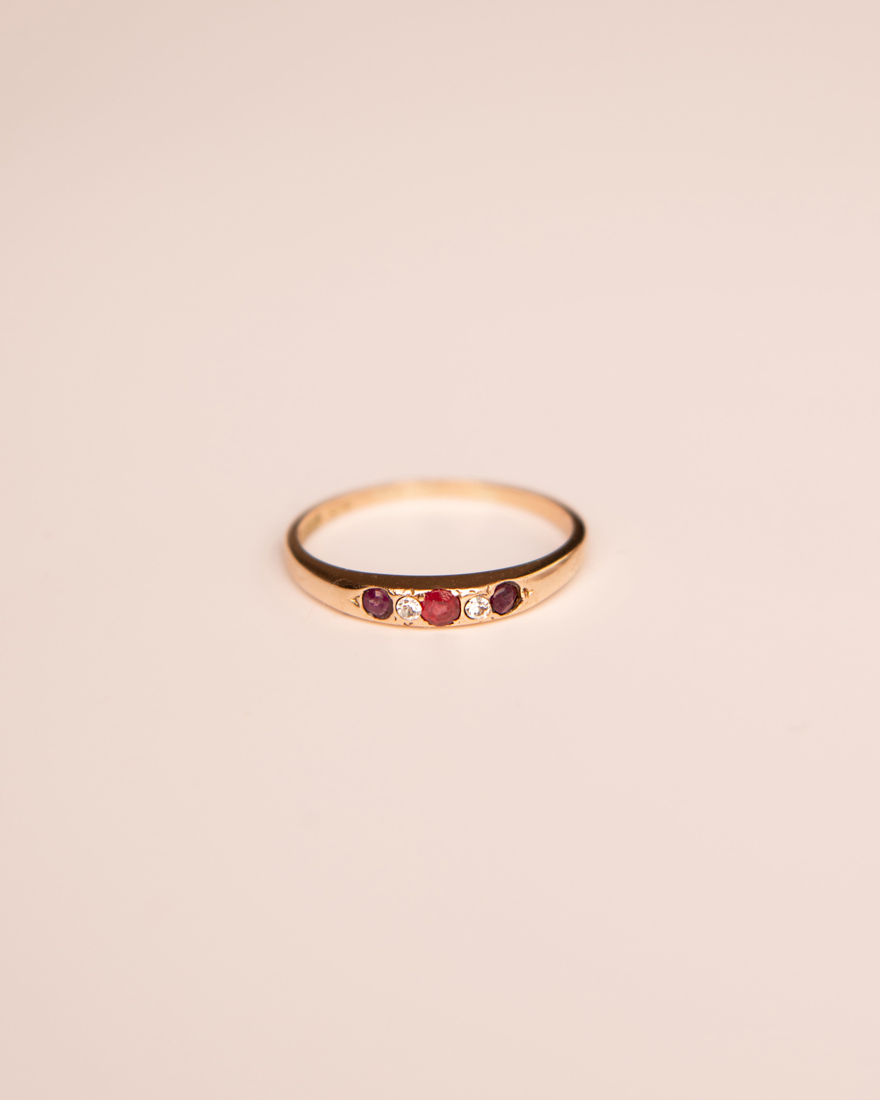 Image of Seraphina 9ct Gold Garnet & Ruby Ring
