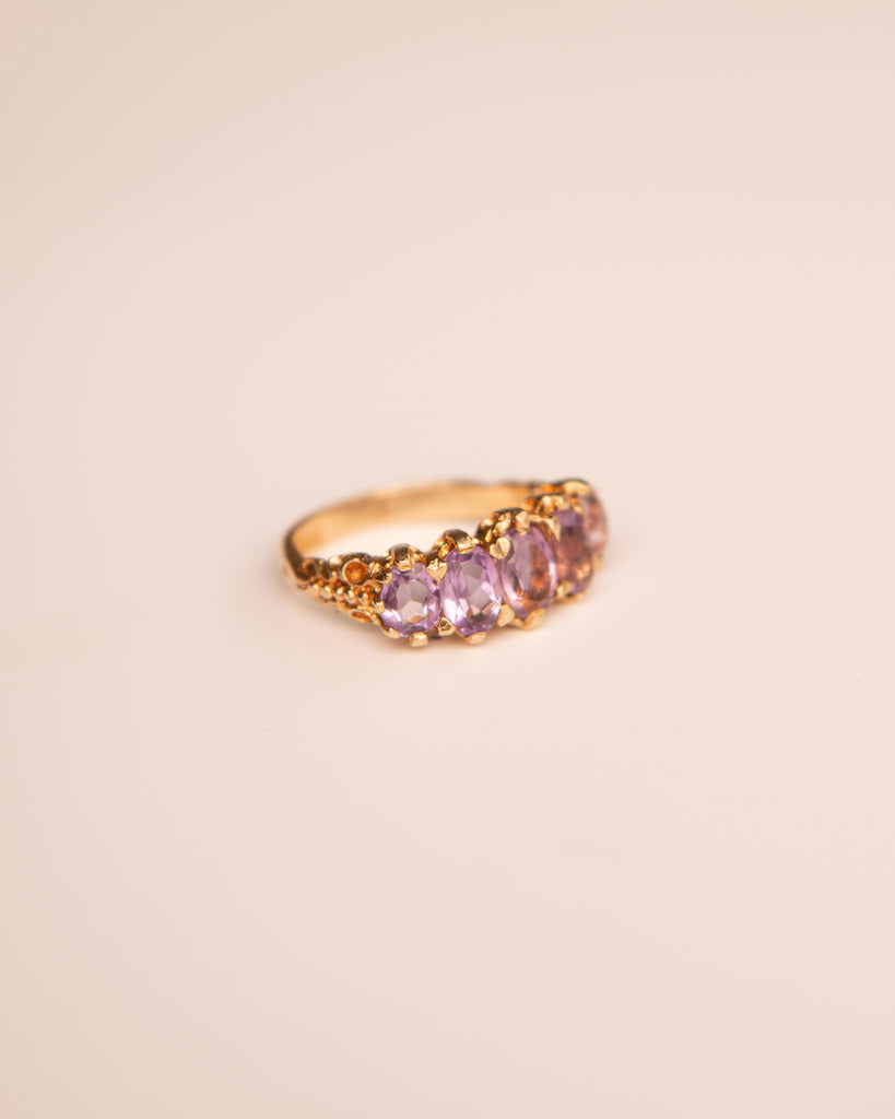 Allegra 9ct Gold Vintage Amethyst Ring