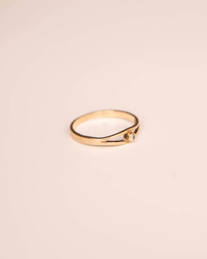 Iris 9ct Gold Diamond Ring