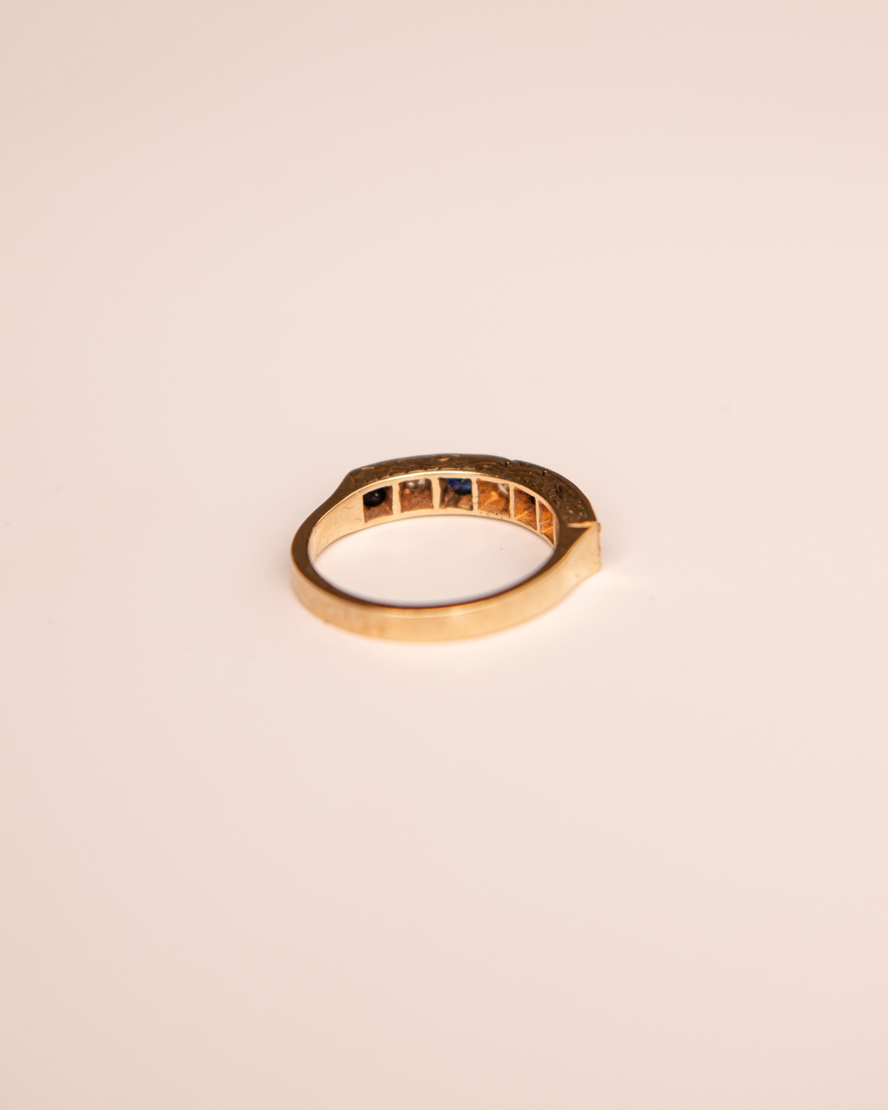 Adelaide 9ct Gold Sapphire & Diamond Ring