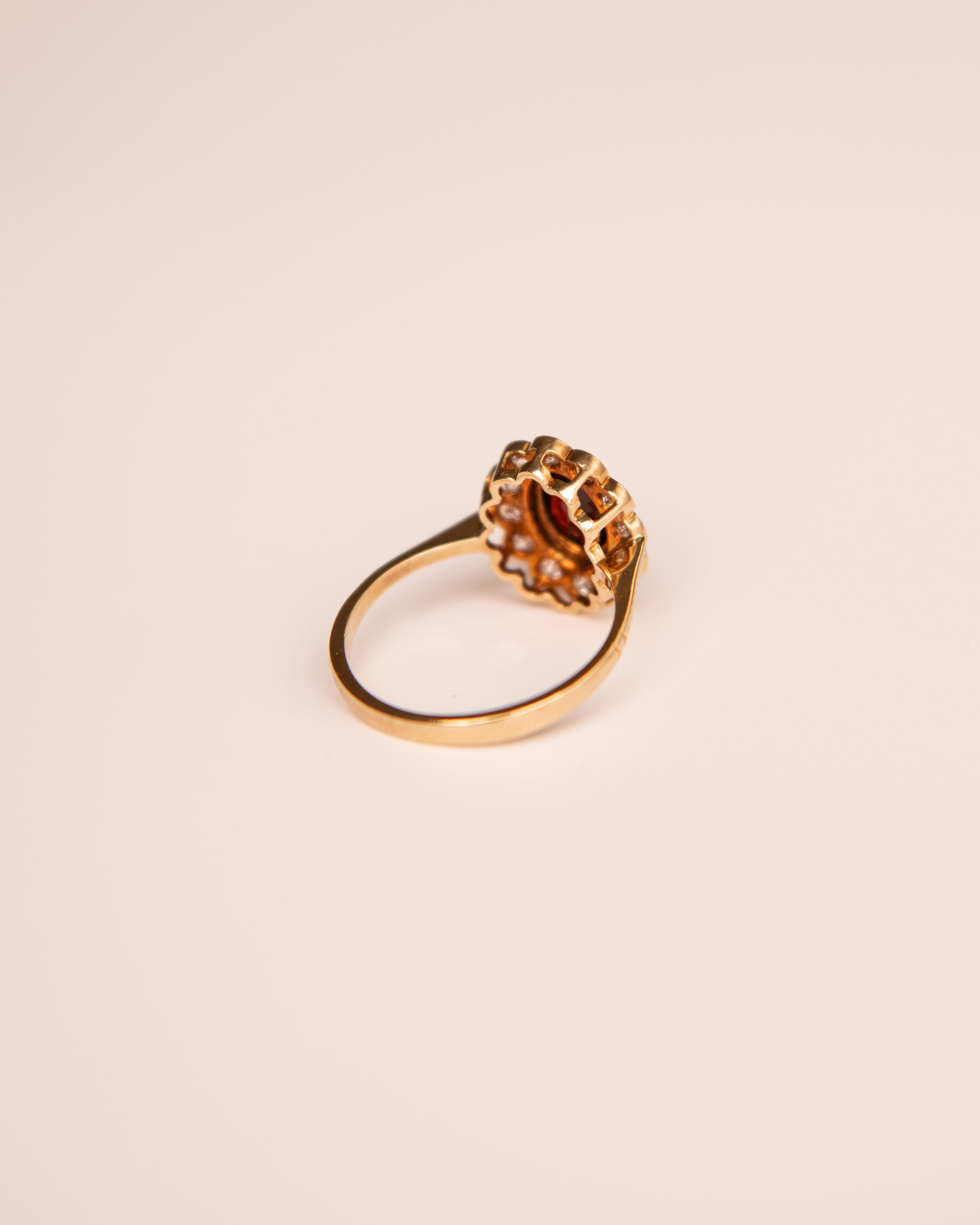 Josephine 9ct Gold Vintage Garnet Ring