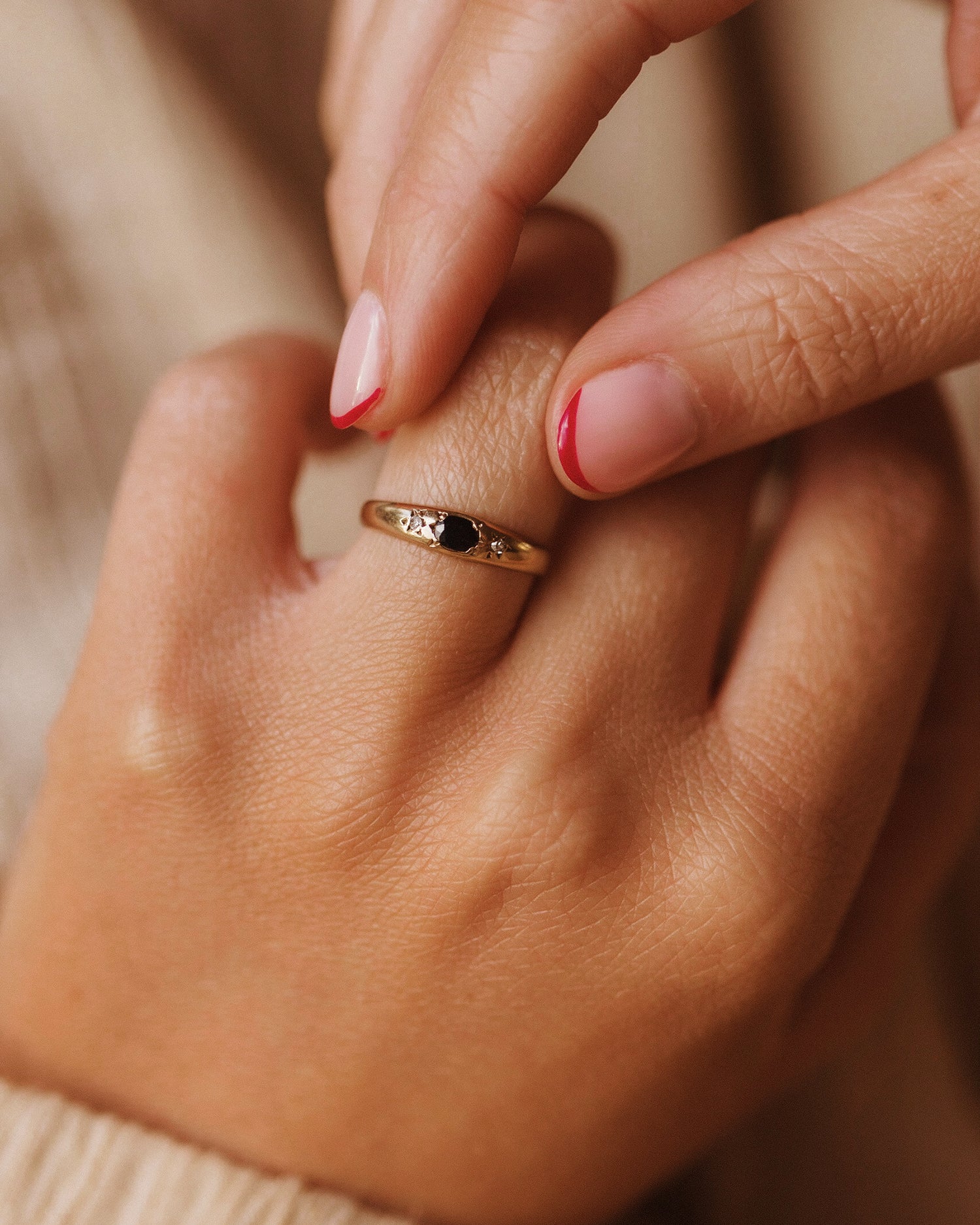 Image of Candace 9ct Gold Sapphire & Diamond Ring