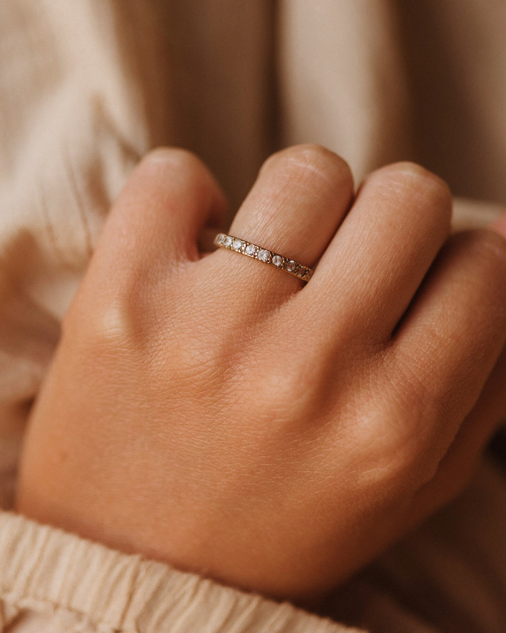 Cecilia 9ct Gold Half Eternity Ring