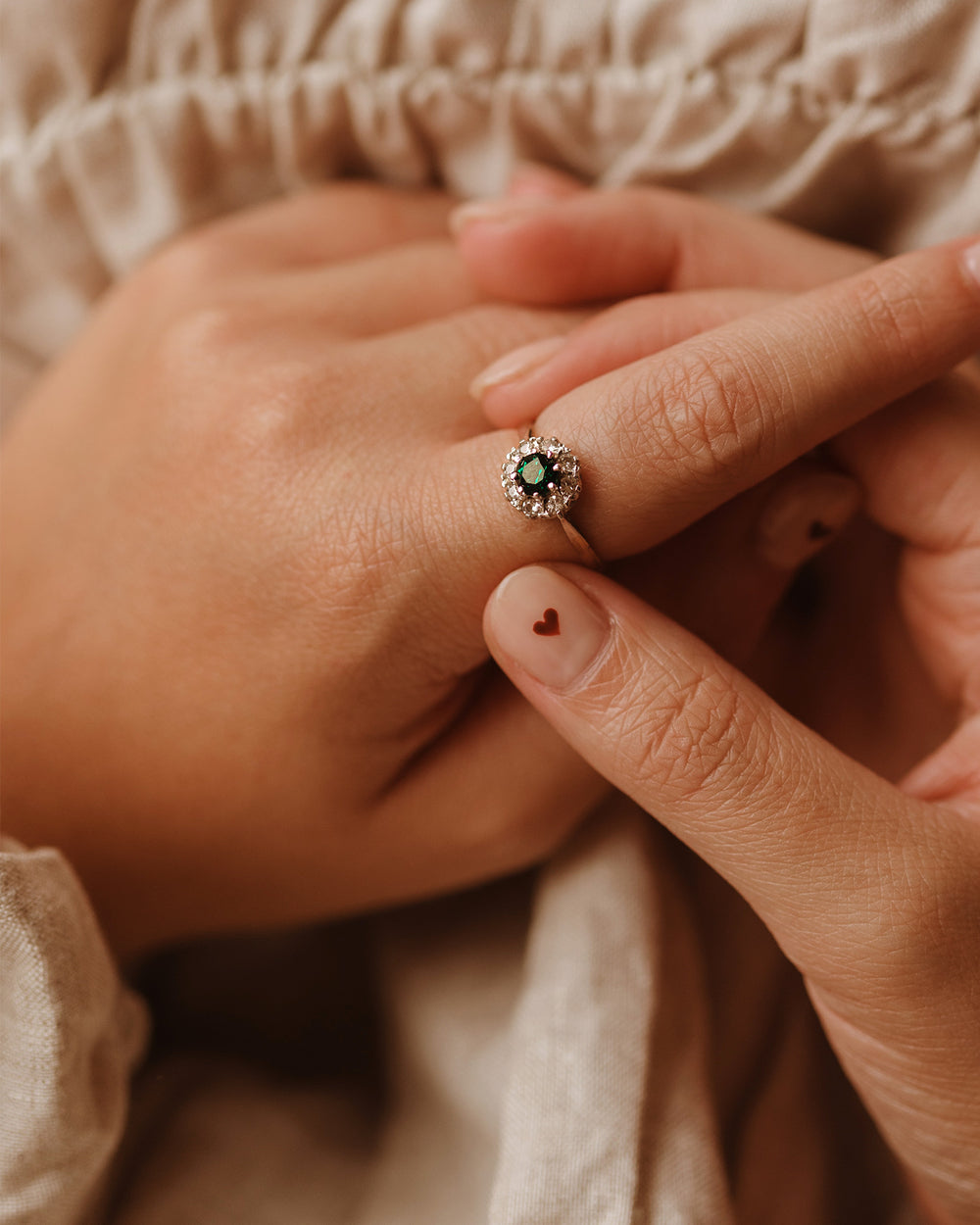 Sadie 9ct Gold Cluster Ring