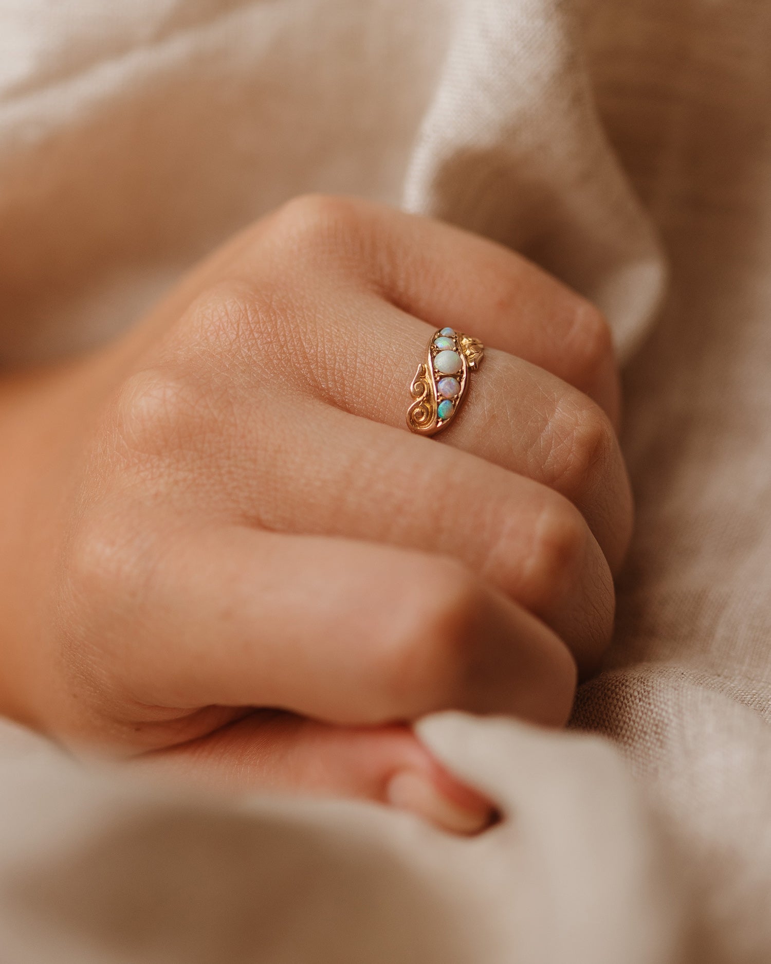 Image of Josephine 9ct Gold Opal Ring