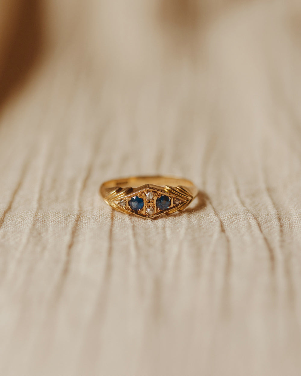 Emmeline 18ct Gold Sapphire & Diamond Ring