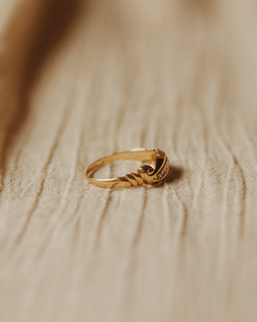 Dusty 9ct Gold Diamond Ring