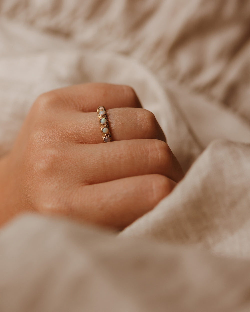 Edith 9ct Gold Opal Ring