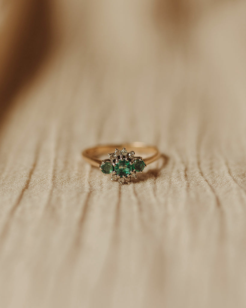 Janis 9ct Gold Emerald Ring