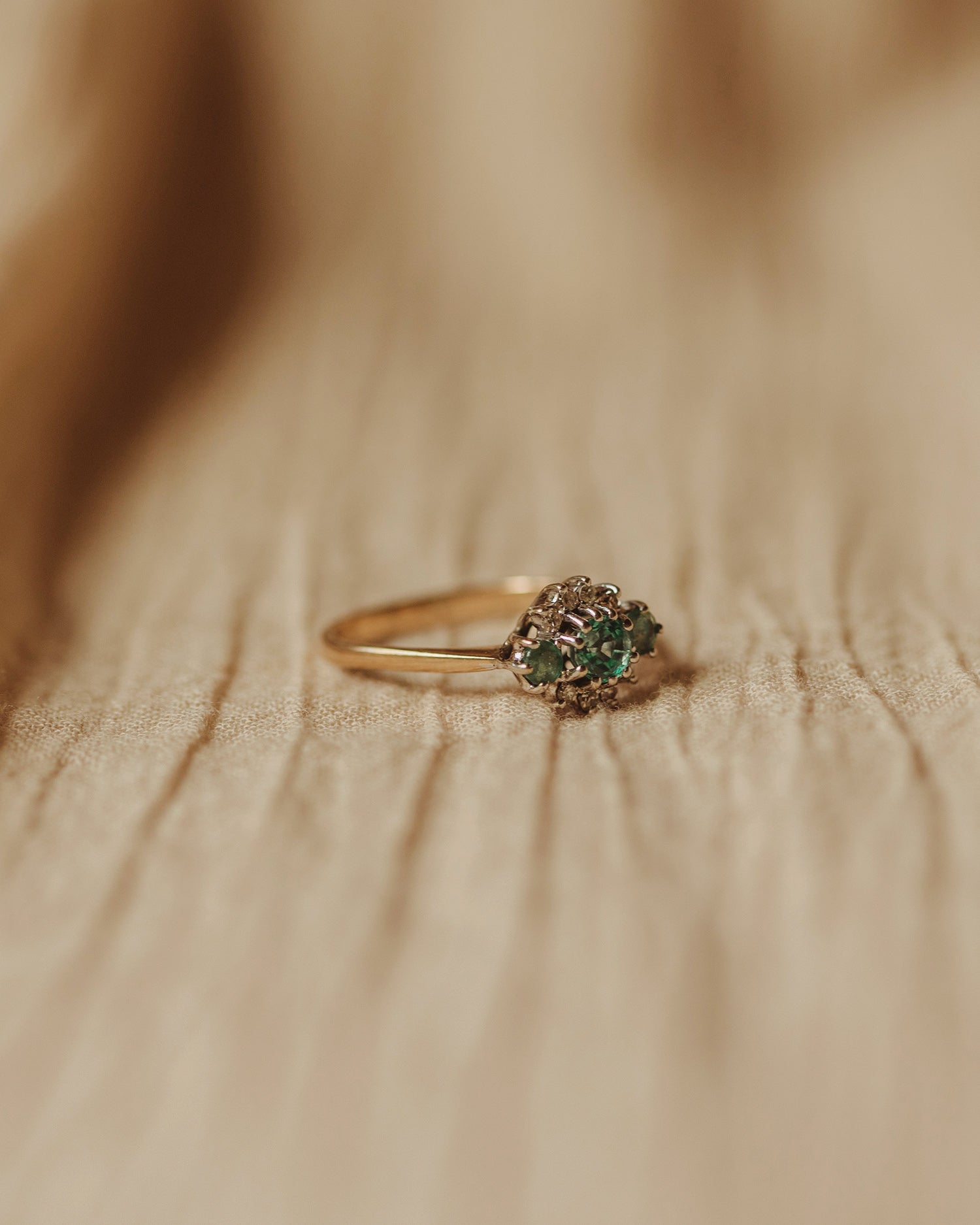 Janis 9ct Gold Emerald Ring