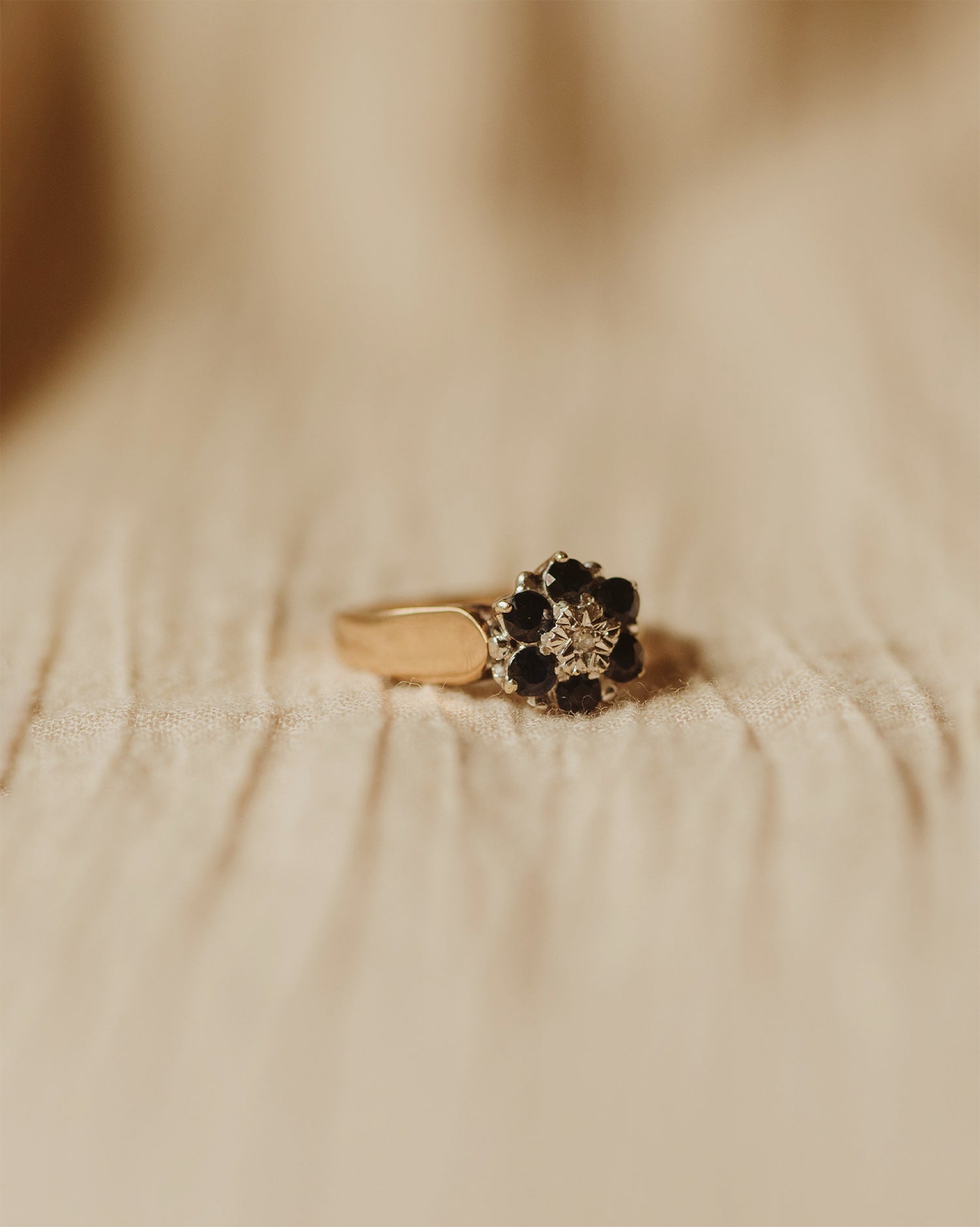 Laurie 9ct Gold Sapphire & Diamond Ring