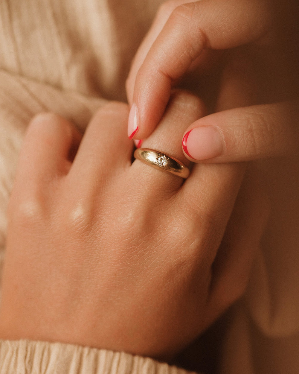 Sydney 9ct Gold Diamond Signet Ring