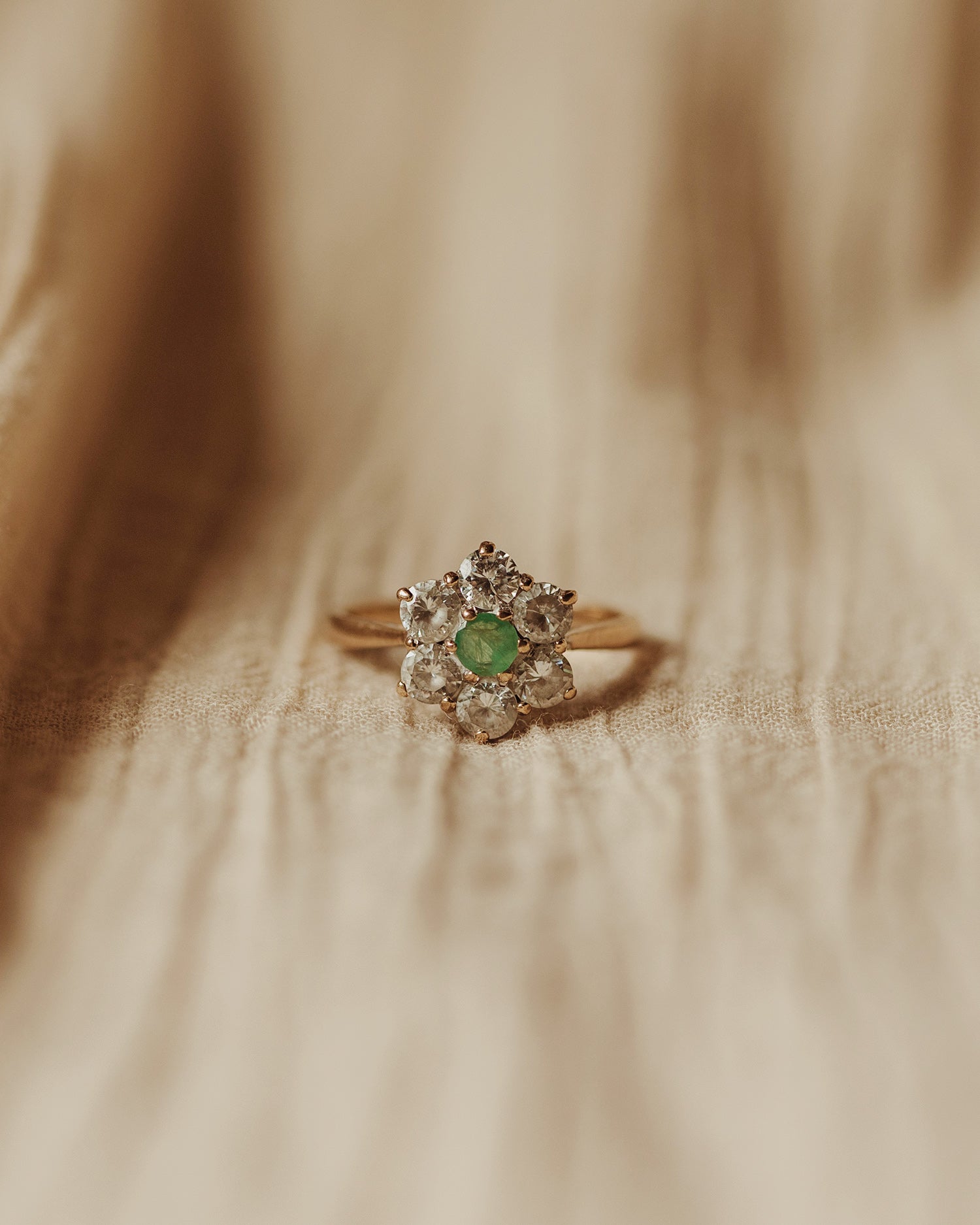 Sabine 9ct Gold Emerald Ring