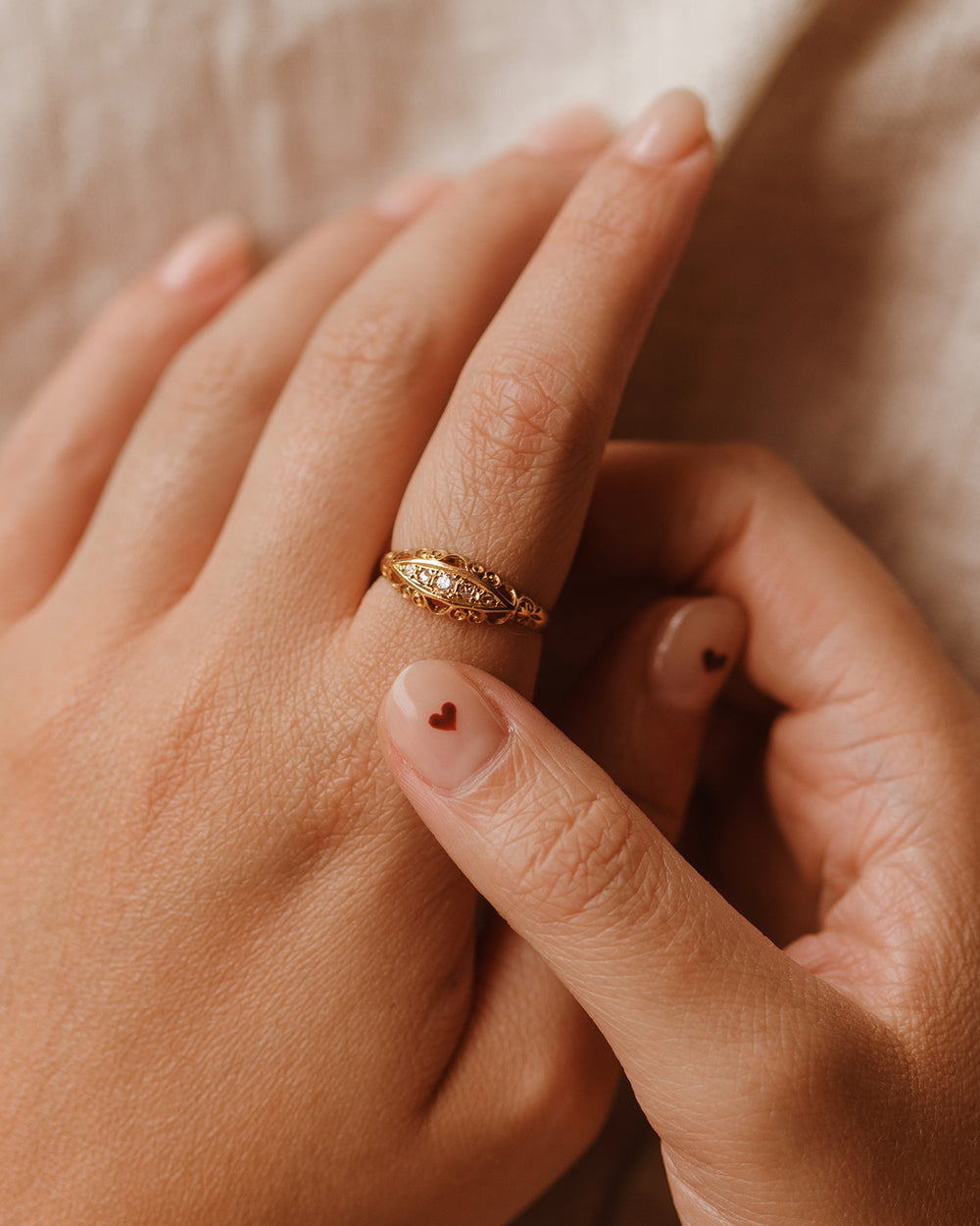 Mabel 18ct Gold Diamond Gypsy Ring