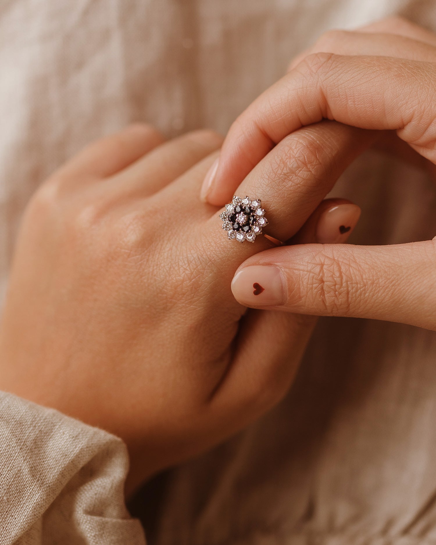 Image of Aubrey 9ct Gold Sapphire Ring