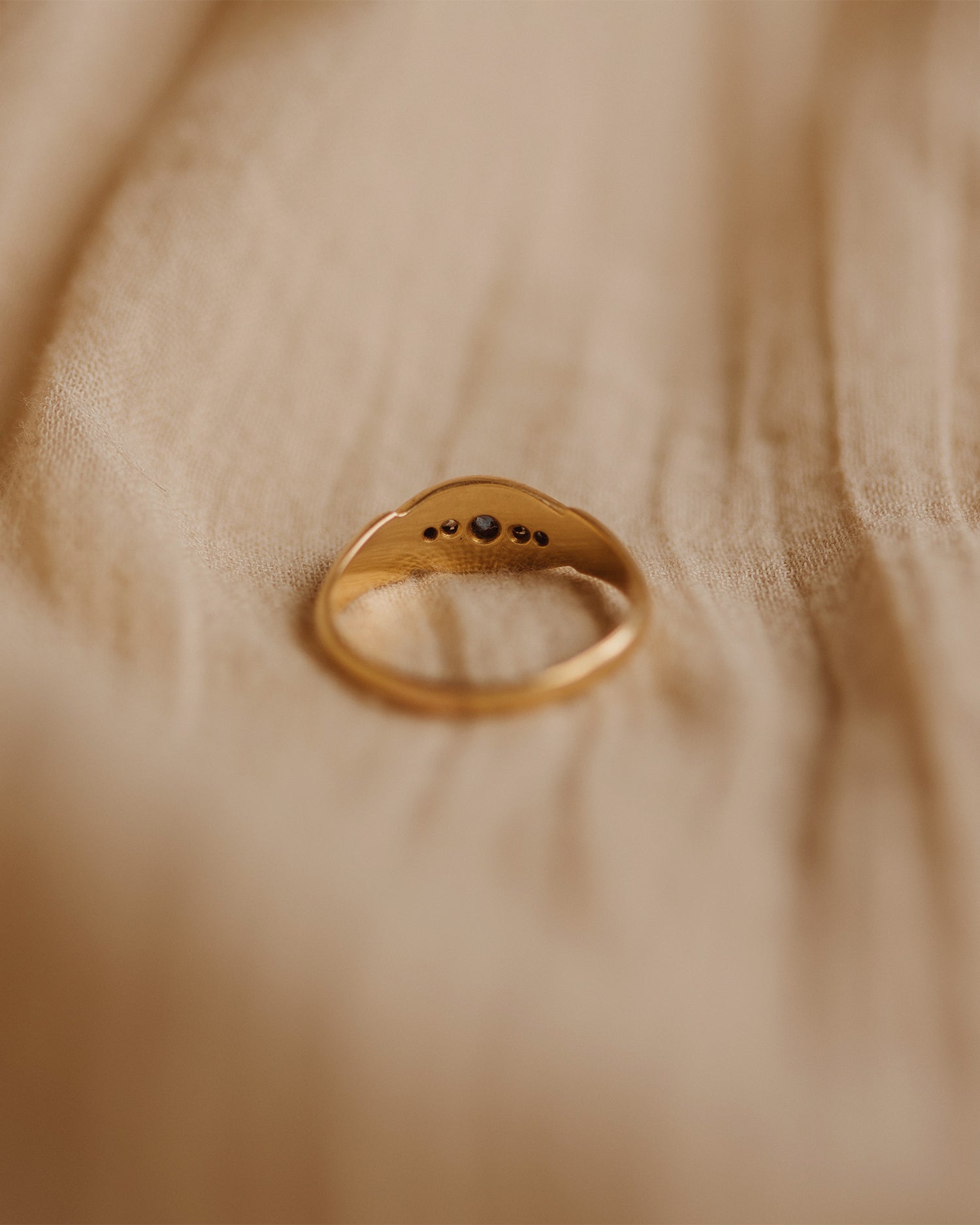 Susie 1902 18ct Gold Antique Sapphire & Diamond Ring