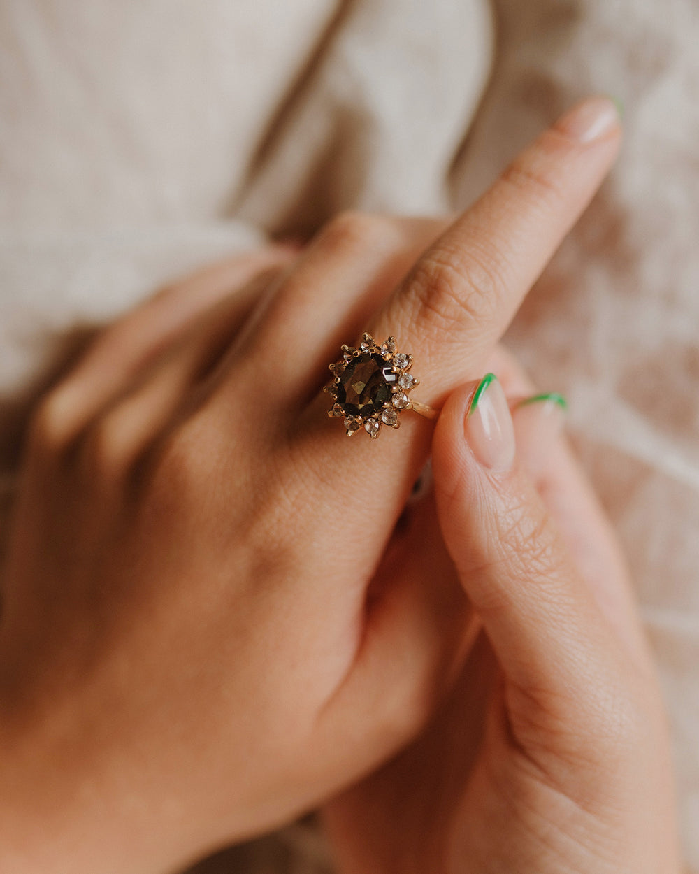 Florence 9ct Gold Cluster Ring