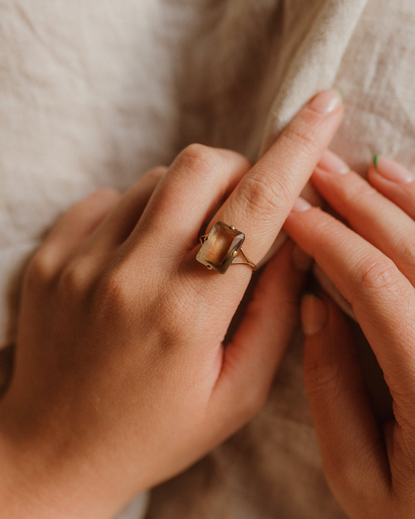 Evelyn 9ct Gold Smoky Quartz Ring