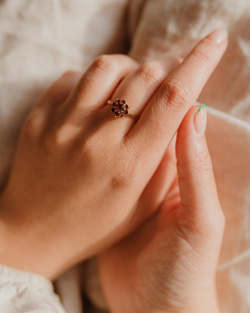 Marceline 9ct Gold Garnet Ring