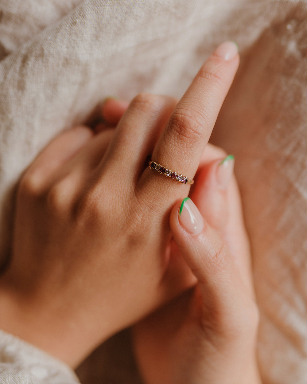 Josephine 9ct Gold Ruby & Diamond Ring