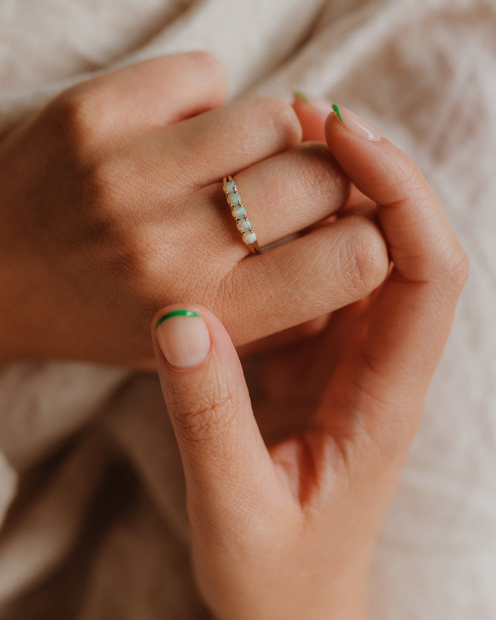 Winifred 14ct Gold Opal Ring
