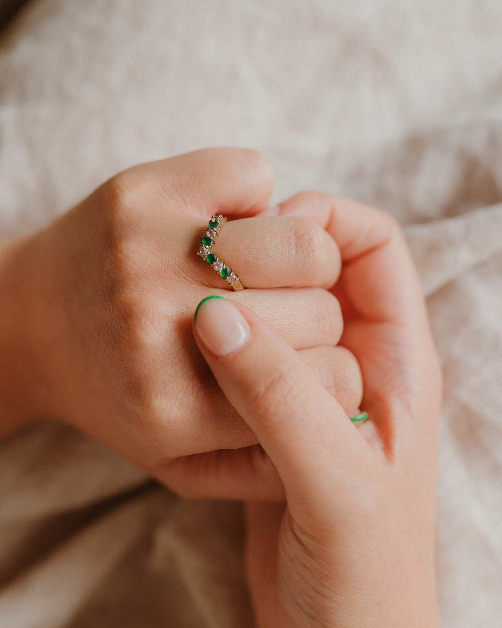 Joyce 9ct Gold Emerald Ring