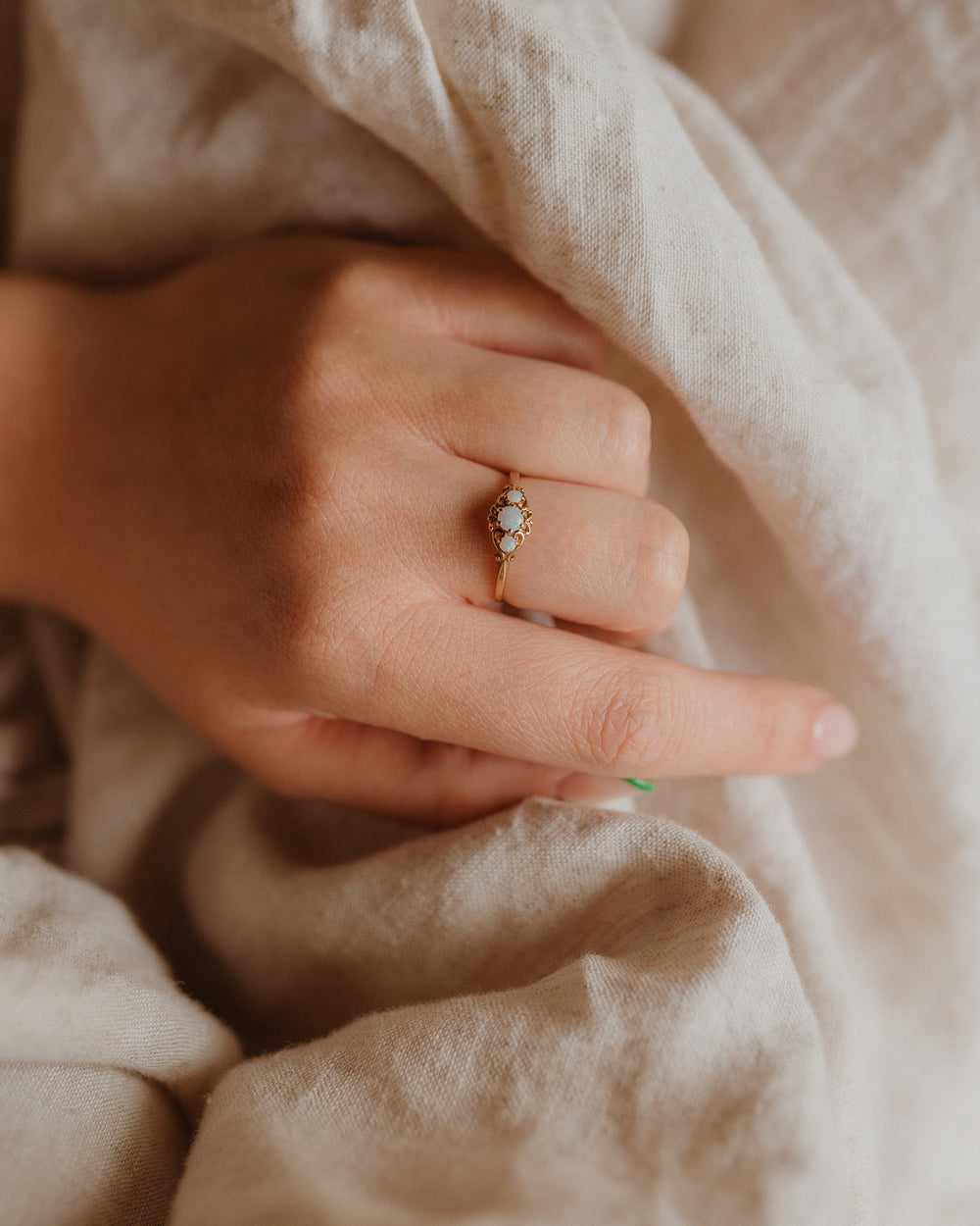 Billie 9ct Gold Opal Ring