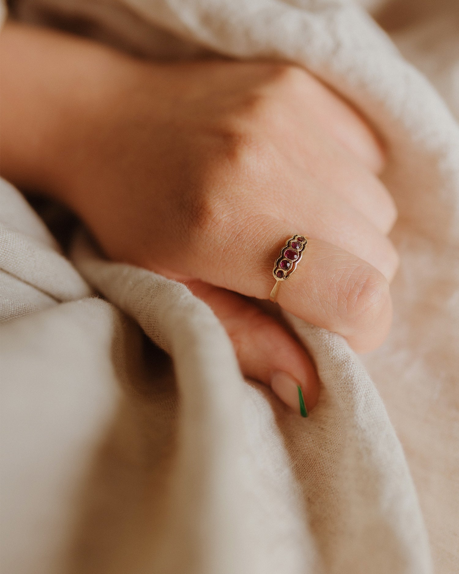 Image of Thomasina 9ct Gold Ruby Ring