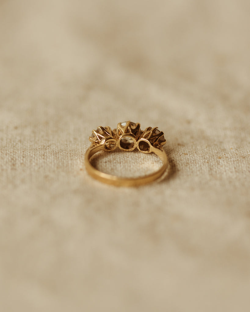 Bertha Vintage 9ct Gold Trilogy Ring