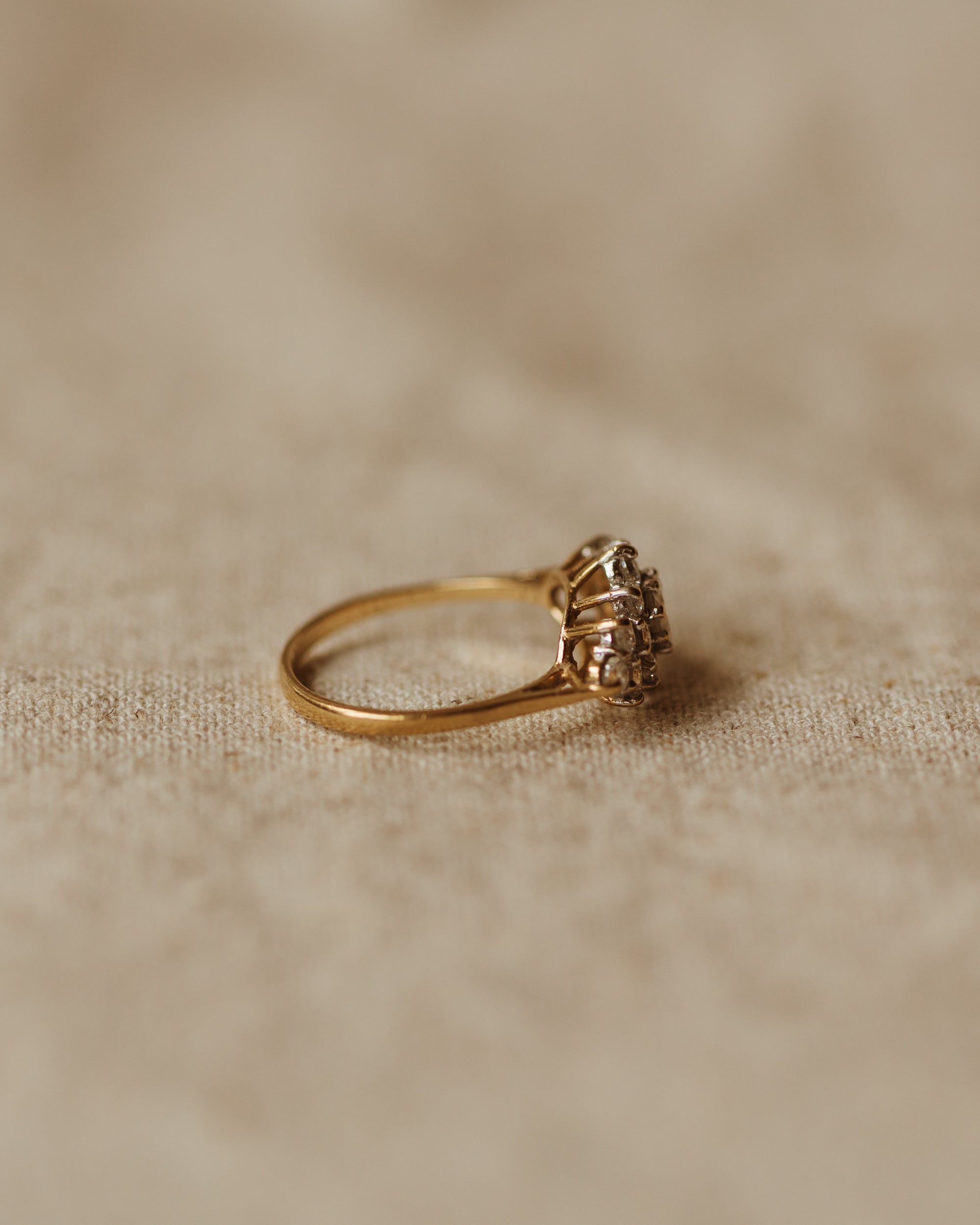 Cecilia Vintage 9ct Gold Cluster Ring