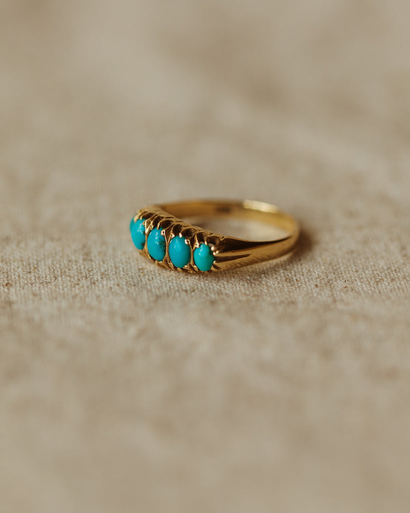 Maude 1916 18ct Gold Turquoise Ring