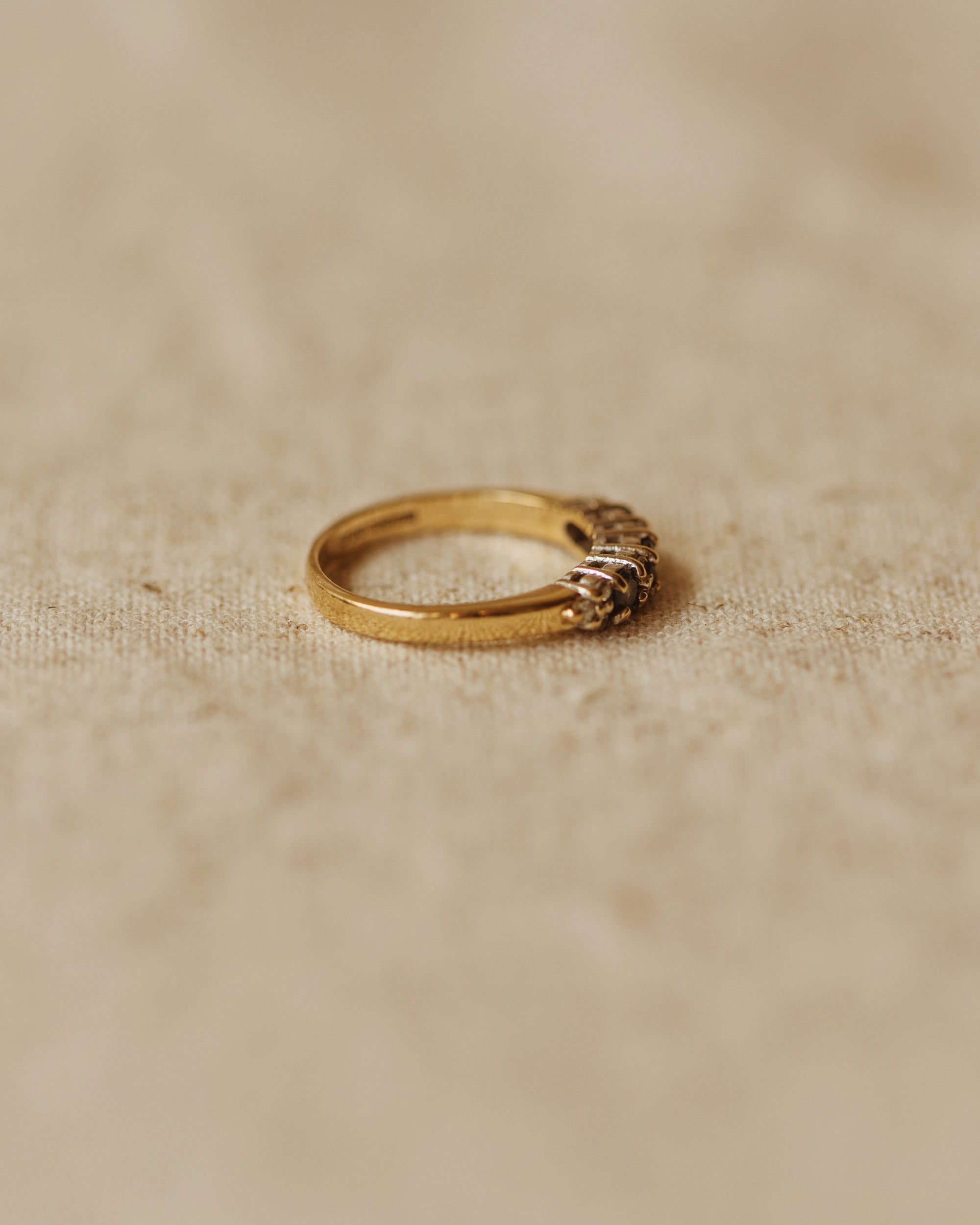 Alina Vintage 9ct Gold Aquamarine & Diamond Ring