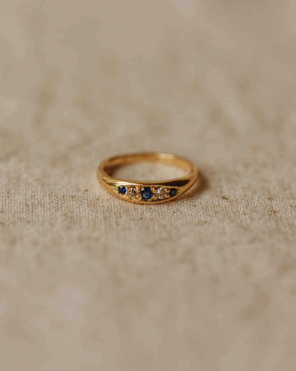 Clara 1914 18ct Gold Sapphire & Diamond Ring