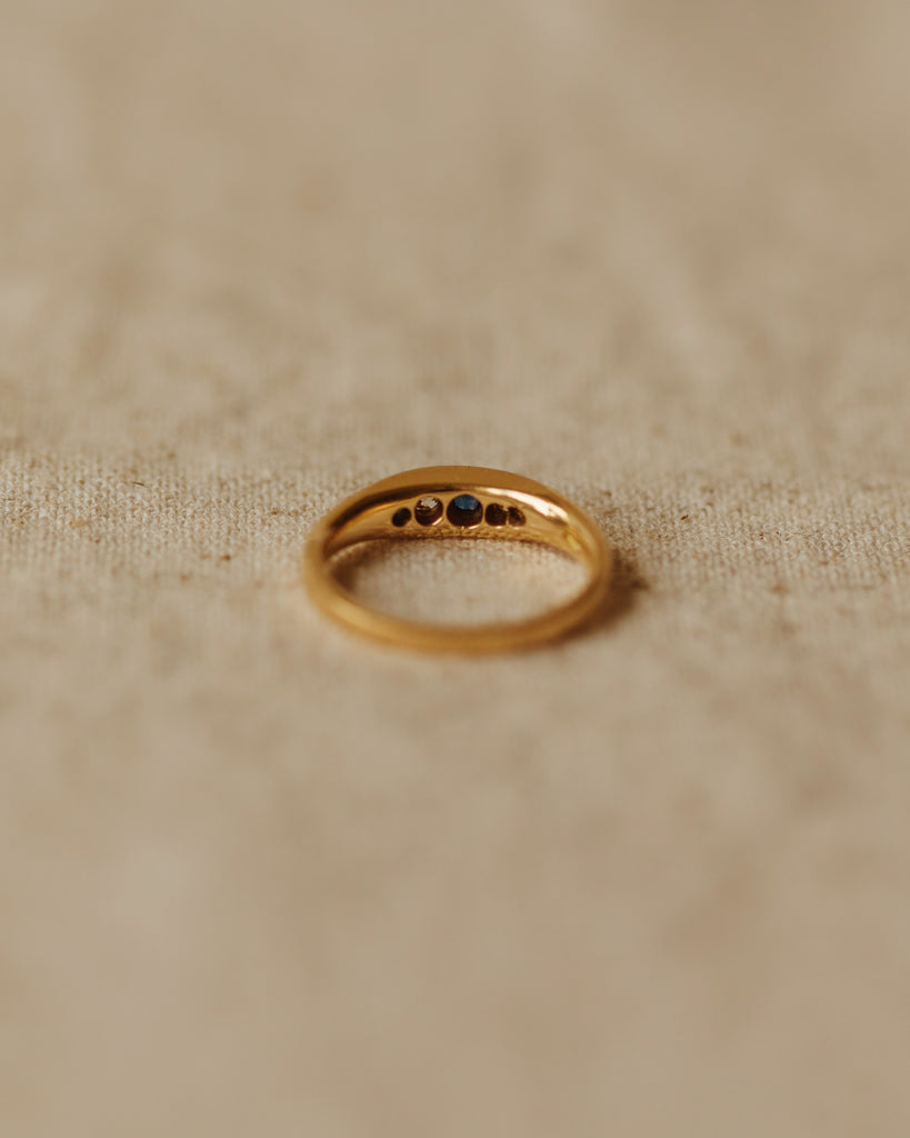 Clara 1914 18ct Gold Sapphire & Diamond Ring