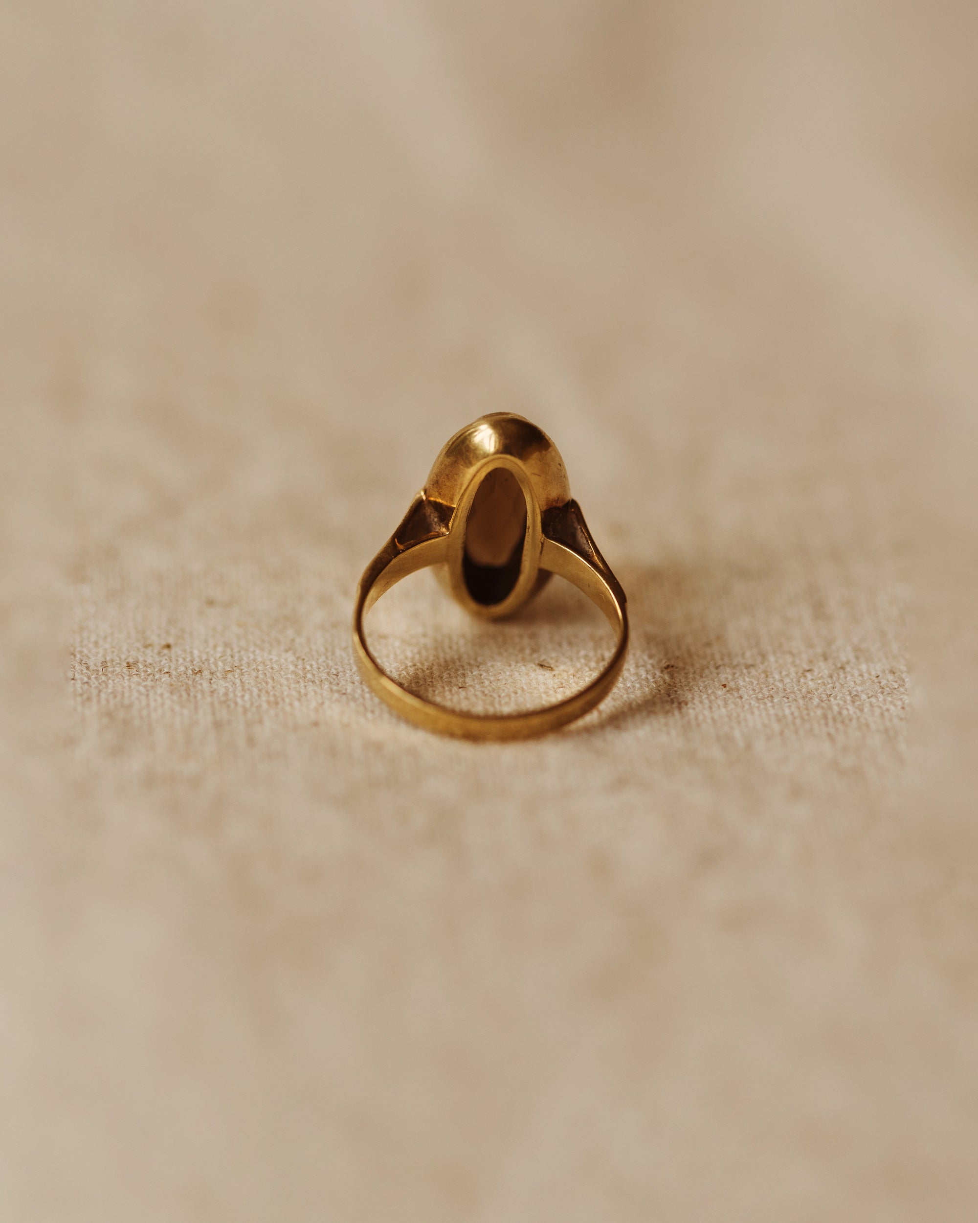 Edalyn Vintage 8ct Gold Smoky Quartz Ring