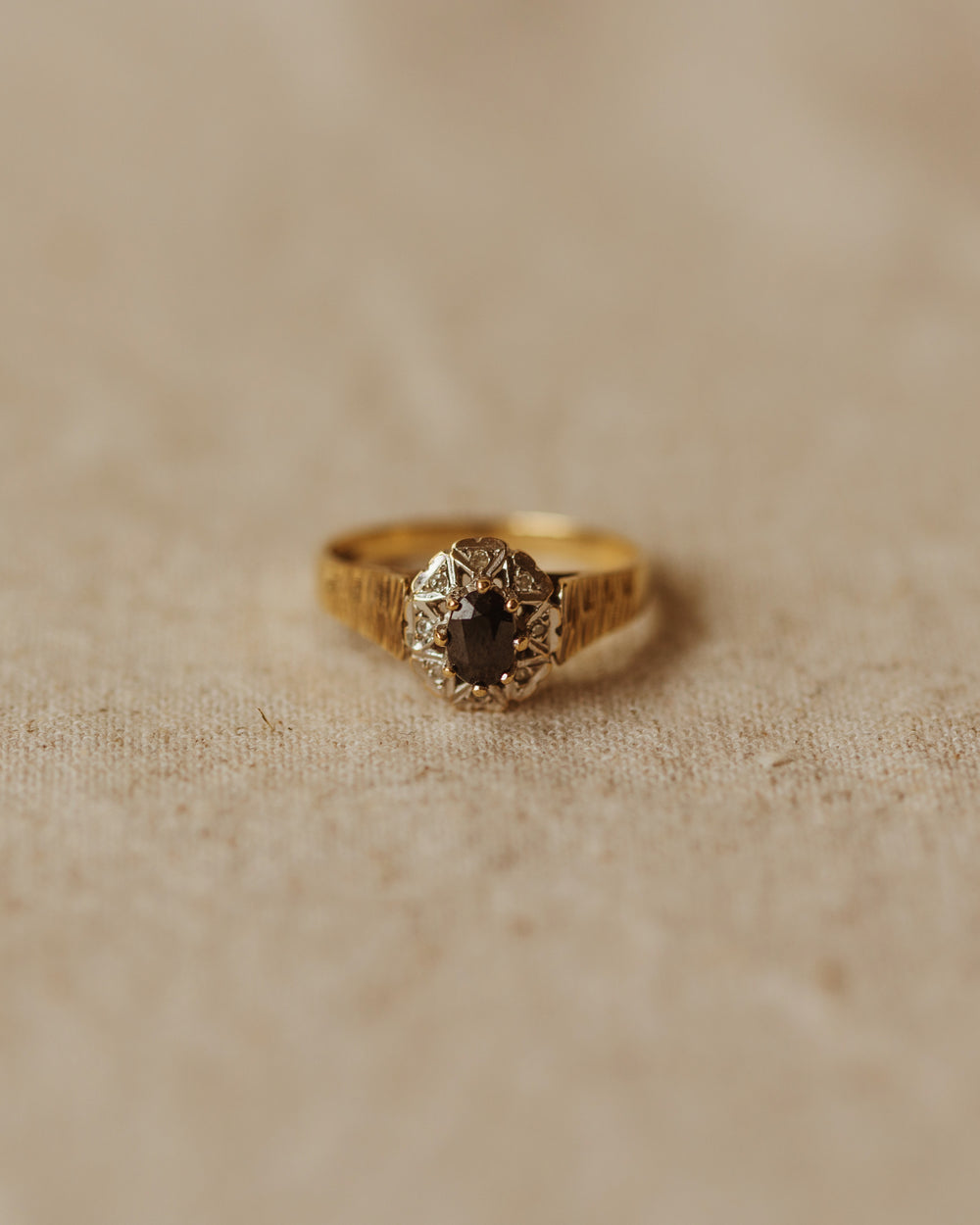 Nell Vintage 9ct Gold Sapphire & Diamond Ring