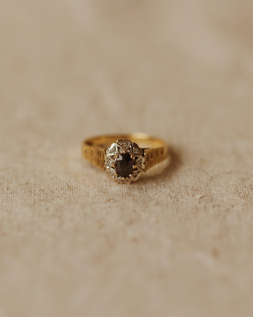 Nell Vintage 9ct Gold Sapphire & Diamond Ring