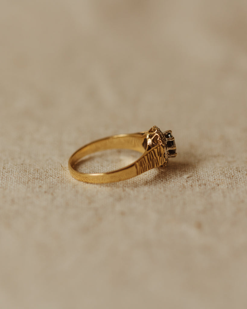 Nell Vintage 9ct Gold Sapphire & Diamond Ring