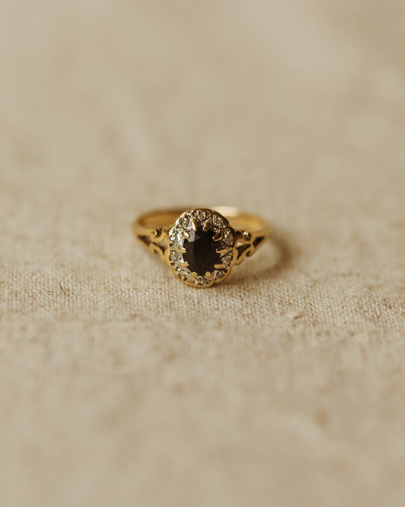 Vera Vintage 9ct Gold Sapphire & Diamond Ring
