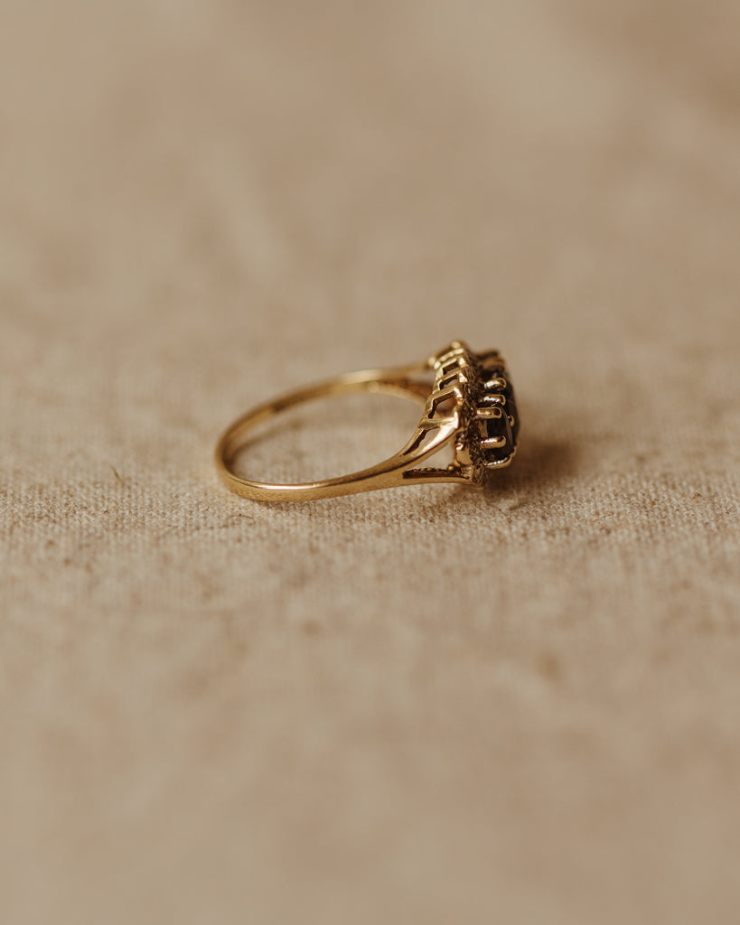 Lillian Vintage 9ct Gold Sapphire & Diamond Ring