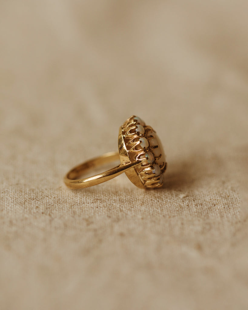Alma Vintage 9ct Gold Opal Cluster Ring