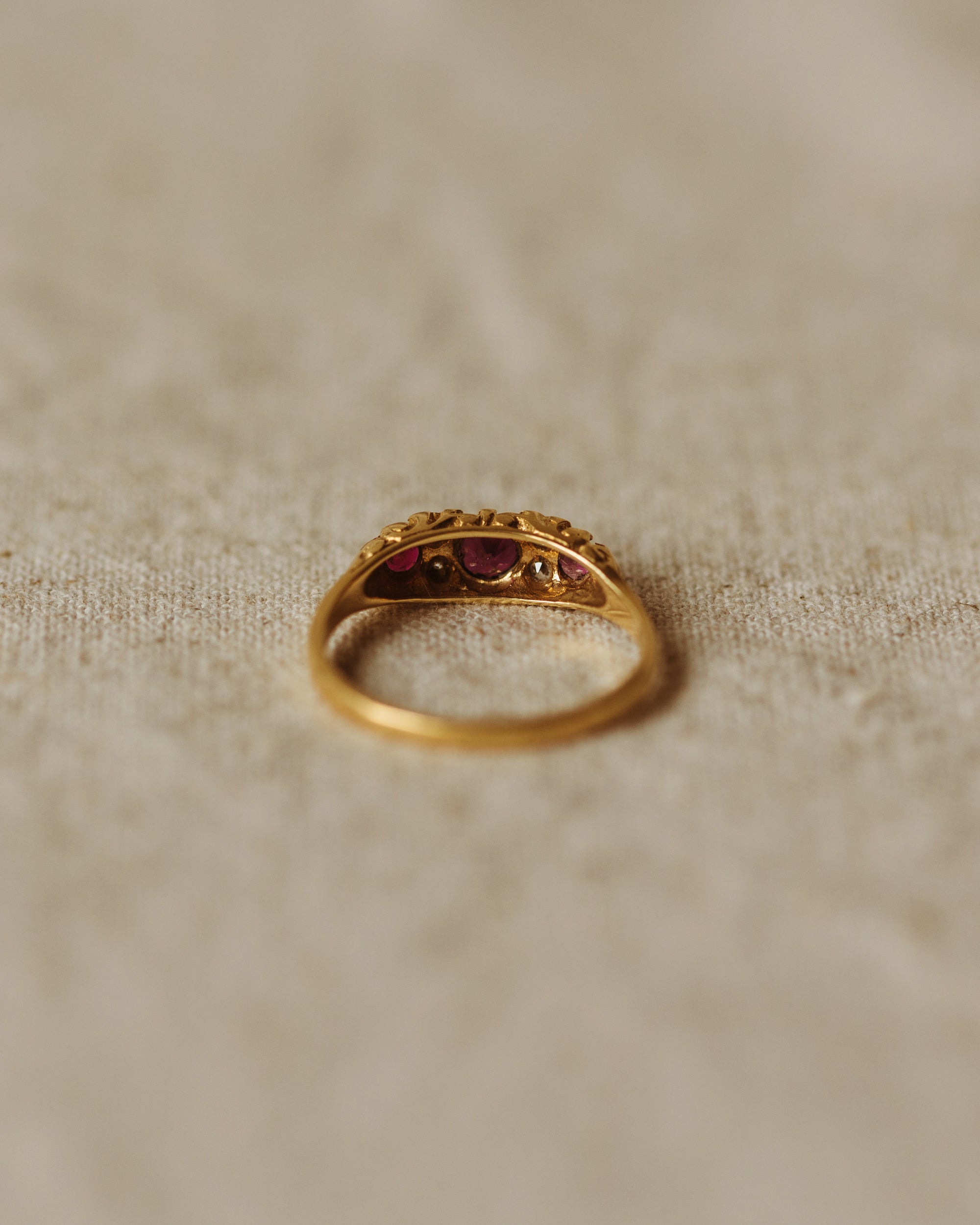 Theodora 1975 18ct Gold Ruby & Diamond Ring