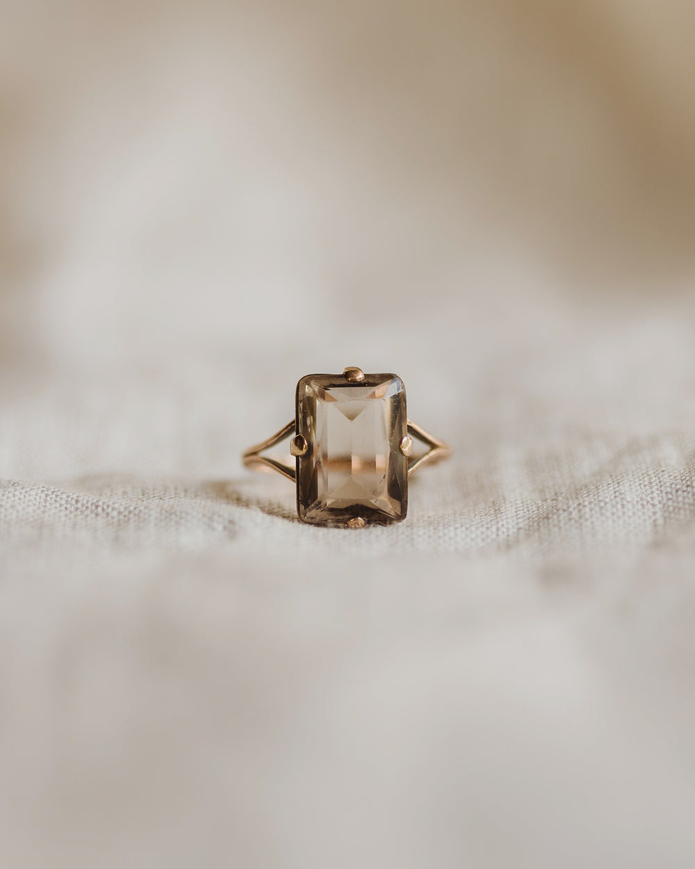 Evelyn 9ct Gold Smoky Quartz Ring