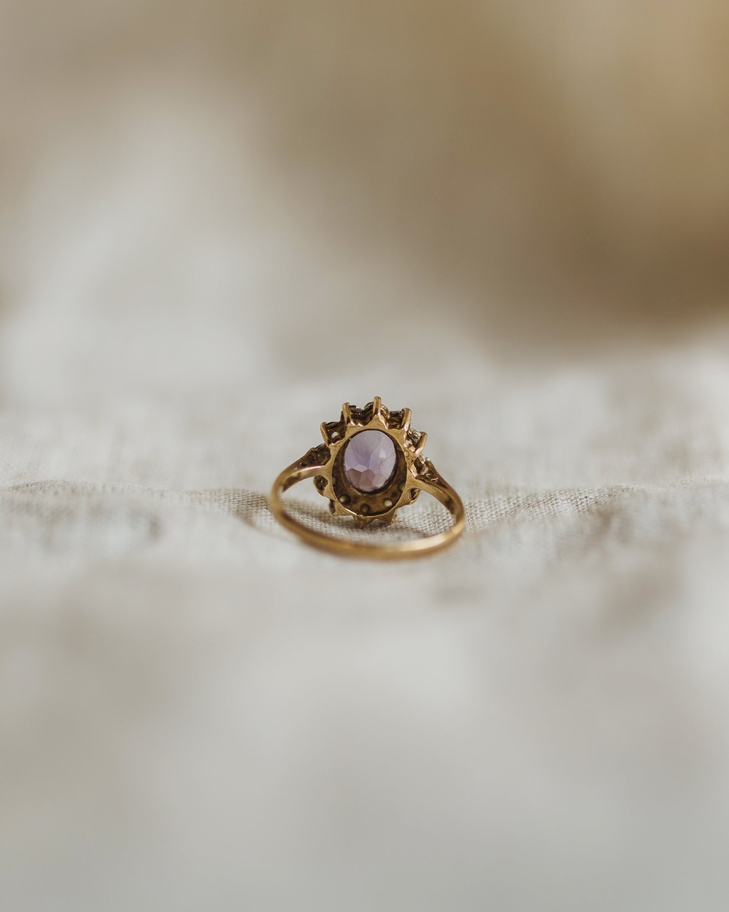 Este 9ct Gold Amethyst Ring