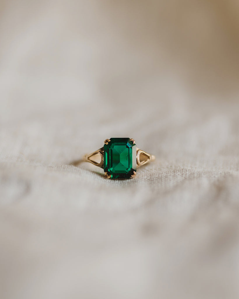 Guinevere 9ct Gold Emerald Ring