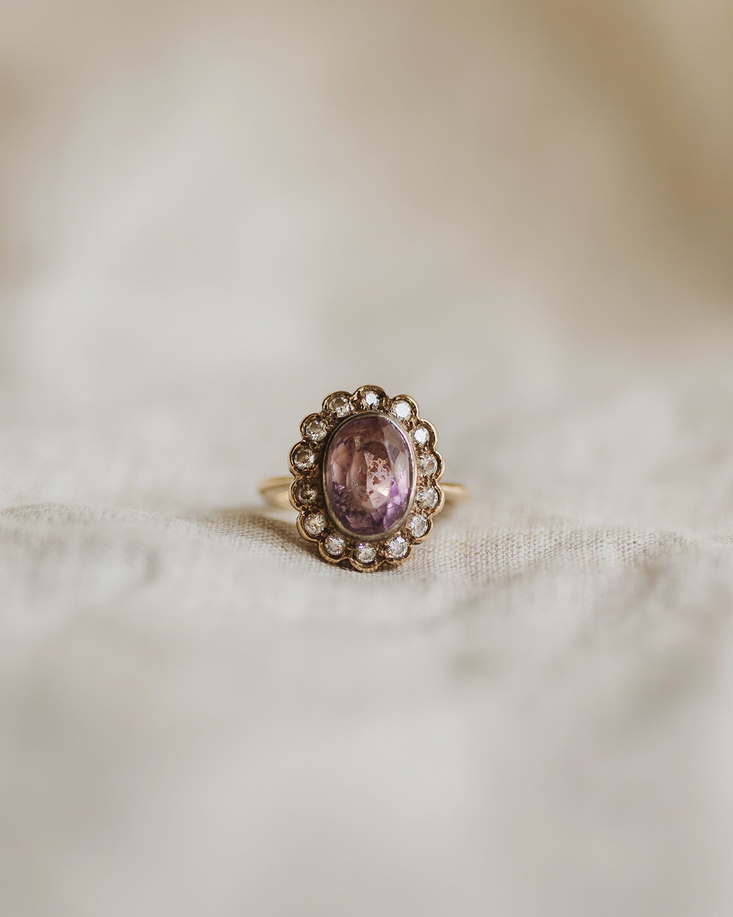 Image of Verona 9ct Gold Amethyst Ring
